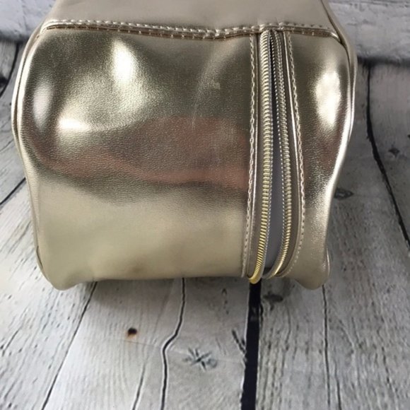 Badgley Mischka Gold Makeup/Cosmetic/Toiletry Case - Picture 3 of 7